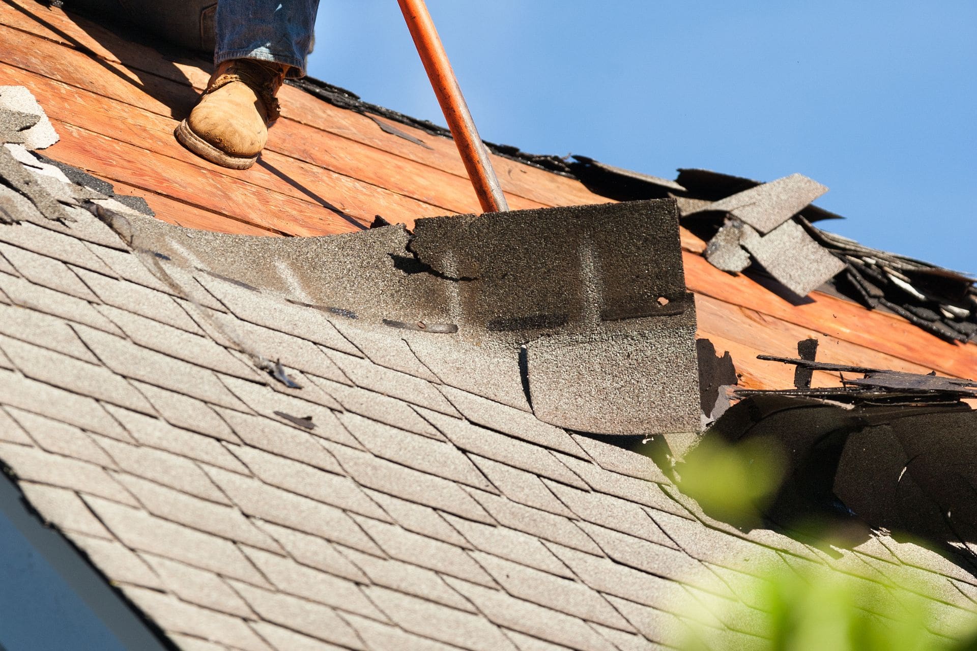 A home in On Top of the World (Clearwater portion) receiving expert Roof Repair to protect against the relentless summer heat and sudden, fierce thunderstorms that roll in from the bay