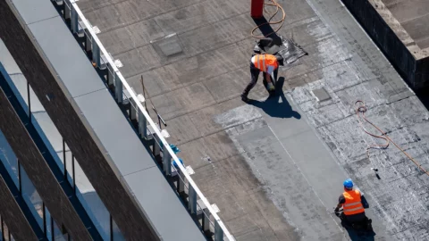 flat commercial roof repair